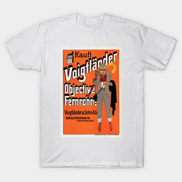VOIGTLANDER Germany Photography Camera Lenses Vintage Advertisement T-Shirt by vintageposters